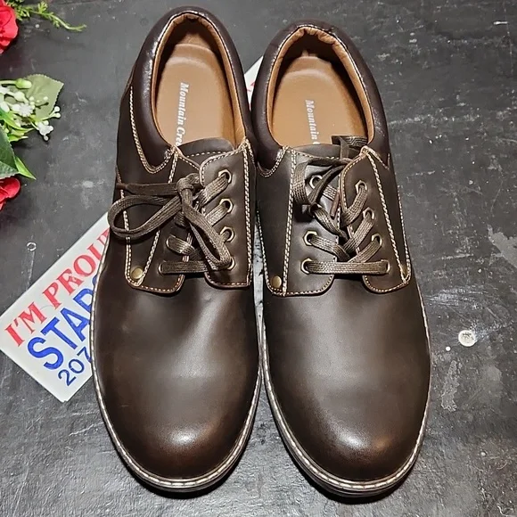 MOUNTAIN CREEK Lace Tie Steven Shoe Brown 12M - Picture 8 of 13